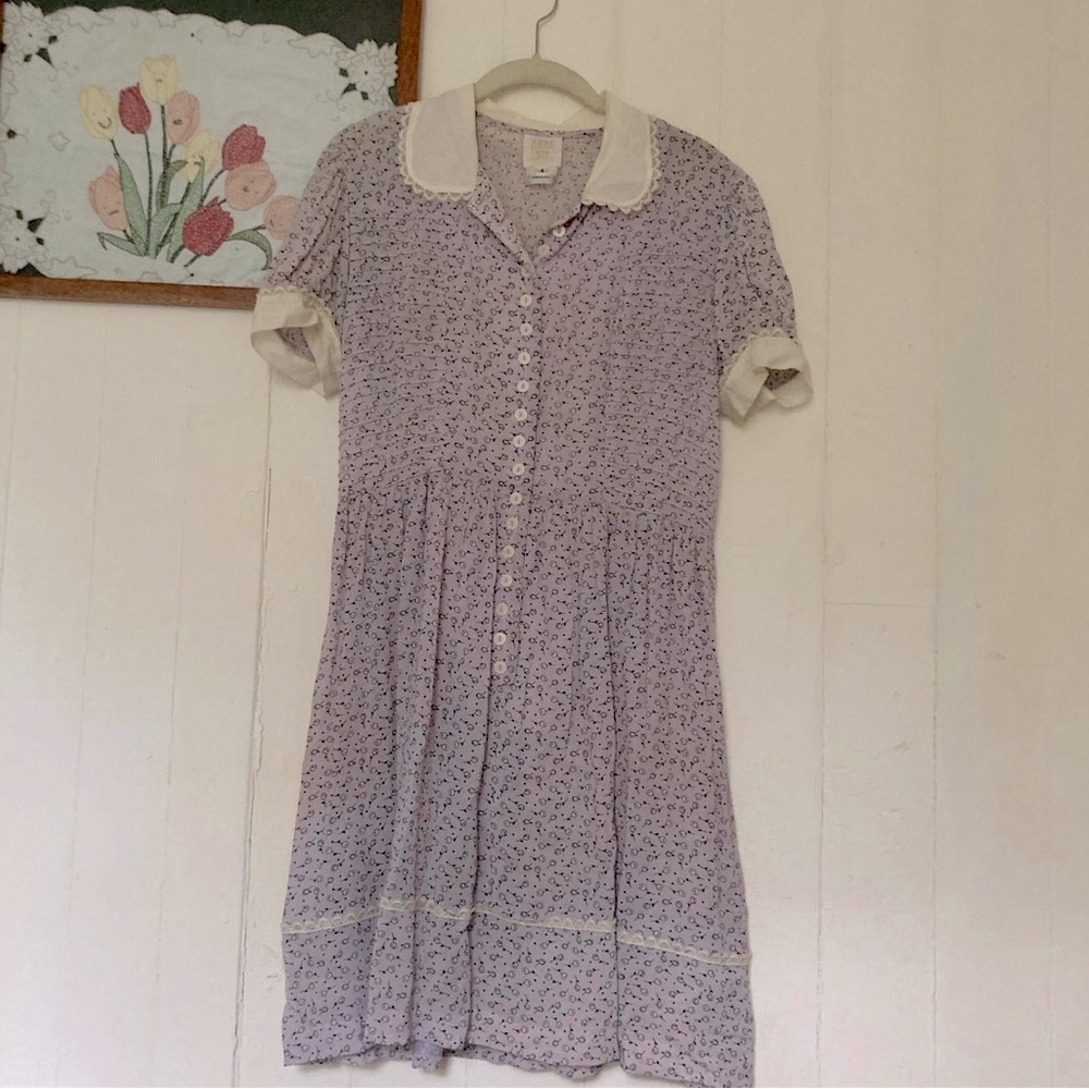 🪻Anna Sui Lilac Floral Dress🪻